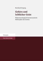 Cover von Gehirn und leiblicher Geist