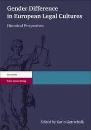 Cover von Gender Difference in European Legal Cultures