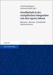 Cover von Gesellschaft in der europäischen Integration seit den 1950er Jahren