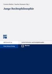 Cover von Junge Rechtsphilosophie