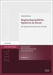 Cover von Regionalsprachliche Spektren im Raum