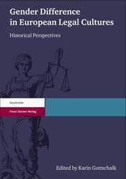 Cover von Gender Difference in European Legal Cultures