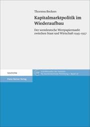 Cover von Kapitalmarktpolitik im Wiederaufbau