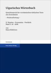 Cover von Uigurisches Wörterbuch. Sprachmaterial der vorislamischen türkischen Texte aus Zentralasien