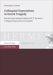 Cover von Colloquial Expressions in Greek Tragedy