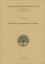 Cover von Die Deutsche Frage nach dem Zweiten Weltkrieg