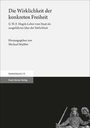 Cover von Die Wirklichkeit der konkreten Freiheit