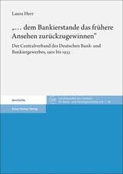 Cover von dem Bankierstande das frühere Ansehen zurückzugewinnen