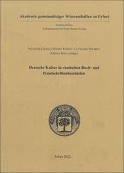Cover von Deutsche Kultur in russischen Buch- und Handschriftenbeständen