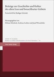 Cover von Beiträge zur Geschichte und Kultur des alten Iran und benachbarter Gebiete