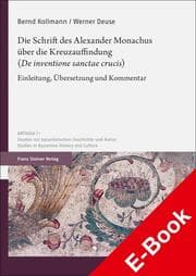 Cover von Die Schrift des Alexander Monachus über die Kreuzauffindung ('De inventione sanctae crucis')