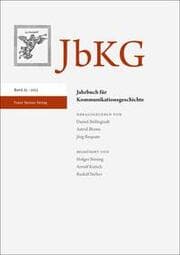 Cover von Jahrbuch für Kommunikationsgeschichte 25 (2023)