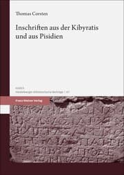 Cover von Inschriften aus der Kibyratis und aus Pisidien