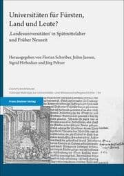 Cover von Universitäten für Fürsten, Land und Leute?