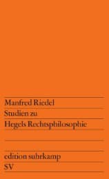 Cover von Studien zu Hegels Rechtsphilosophie