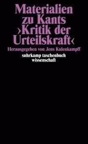 Cover von Materialien zu Kants >Kritik der Urteilskraft<