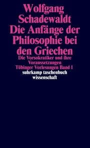 Cover von Die Anfänge der Philosophie bei den Griechen