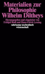 Cover von Materialien zur Philosophie Wilhelm Diltheys