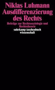 Cover von Ausdifferenzierung des Rechts