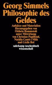 Cover von Georg Simmels 'Philosophie des Geldes'