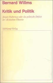 Cover von Kritik und Politik