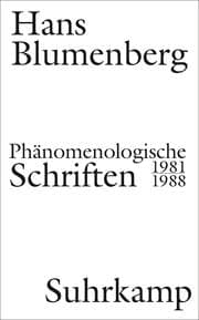 Cover von Phänomenologische Schriften