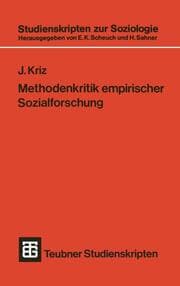 Cover von Methodenkritik empirischer Sozialforschung