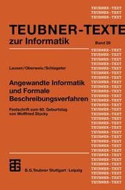 Cover von Angewandte Informatik und Formale Beschreibungsverfahren