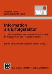 Cover von Information als Erfolgsfaktor