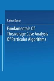Cover von Fundamentals of the Average Case Analysis of Particular Algorithms