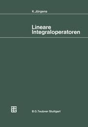 Cover von Lineare Integraloperatoren