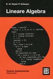 Cover von Lineare Algebra