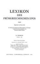 Cover von Lexikon des frühgriechischen Epos Lfg. 20