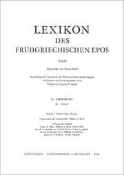 Cover von Lexikon des frühgriechischen Epos Lfg. 21