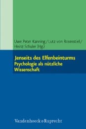 Cover von Jenseits des Elfenbeinturms: Psychologie als nützliche Wissenschaft