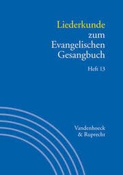 Cover von Liederkunde zum Evangelischen Gesangbuch. Heft 13