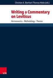 Cover von Writing a Commentary on Leviticus
