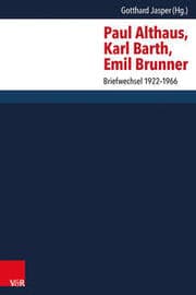Cover von Paul Althaus, Karl Barth, Emil Brunner