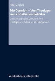 Cover von Edo Osterloh: Vom Theologen zum christlichen Politiker