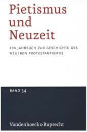 Cover von Pietismus und Neuzeit Band 34 - 2008