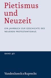 Cover von Pietismus und Neuzeit Band 40 - 2014