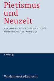 Cover von Pietismus und Neuzeit Band 43 - 2017