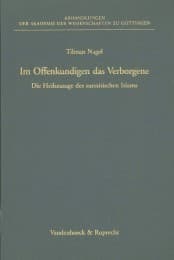 Cover von Im Offenkundigen das Verborgene