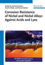 Cover von Corrosion Resistance of Nickel and Nickel Alloys Against Acids and Lyes