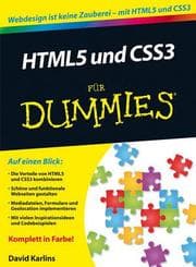 Cover von HTML5 und CSS3 für Dummies