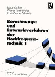 Cover von Berechnungs- und Entwurfsverfahren der Hochfrequenztechnik 1