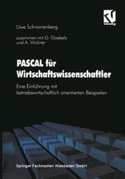 Cover von PASCAL für Wirtschaftswissenschaftler