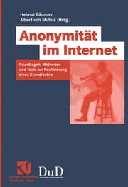 Cover von Anonymität im Internet