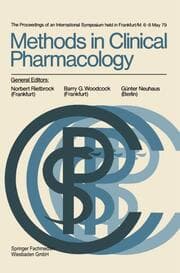 Cover von Methods in Clinical Pharmacology