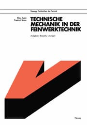 Cover von Technische Mechanik in der Feinwerktechnik